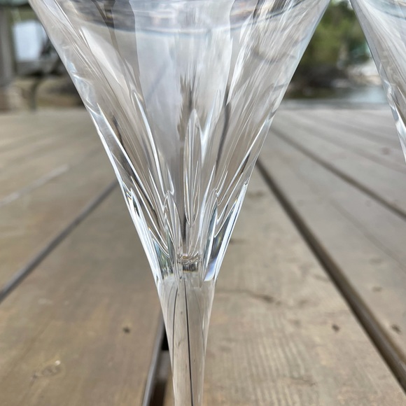 Waterford Set of Two London Pattern Crystal Wine Glasses Water Goblets - Picture 7 of 11